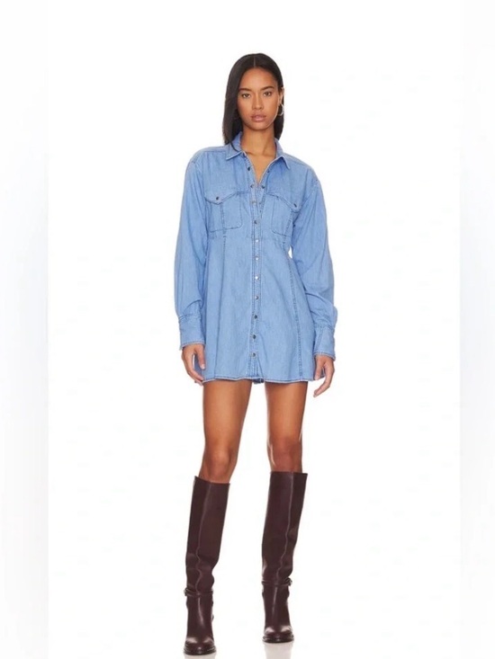 We The Free Dresses & Skirts - Free People Sammi Denim Mini Dress